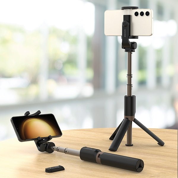 Araree Selfie Stick Pod Τρίποδο με Τηλεχειριστήριο Bluetooth - Black