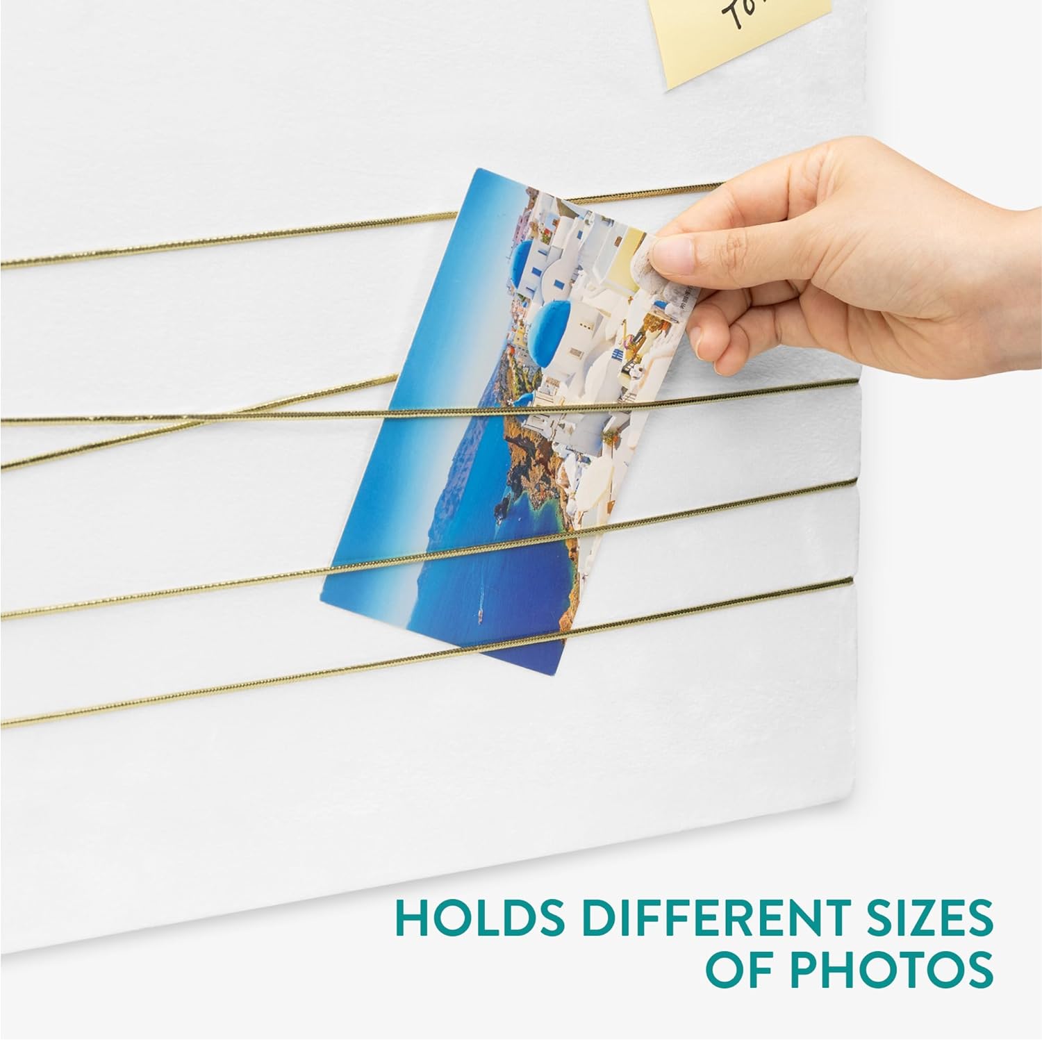 Navaris Πίνακας Ανακοινώσεων από Βελούδο - 44 x 30 cm - White - 52630.1.02