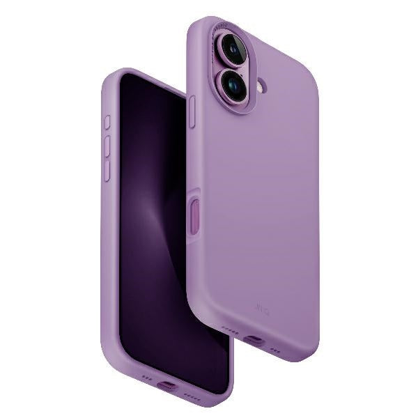 Uniq iPhone 16 Lino Hue Magclick Θήκη Σιλικόνης με MagSafe - Pink / Grape Pink