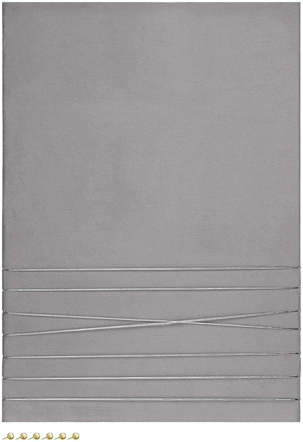 Navaris Πίνακας Ανακοινώσεων από Βελούδο - 70 x 50 cm - Grey - 52630.2.22