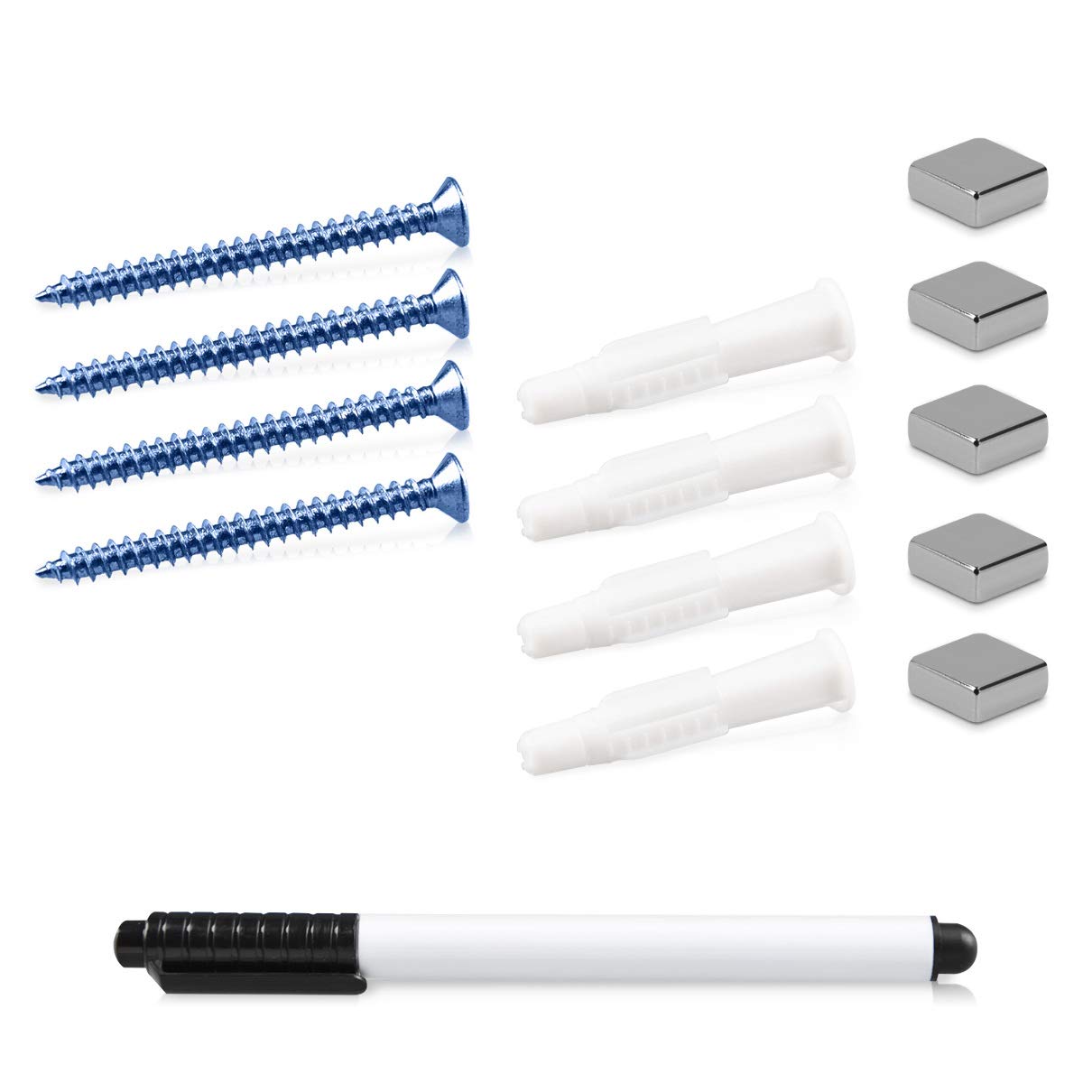 Navaris Magnetic Glass Memo Board Μαγνητικός Γυάλινος Πίνακας - 90 x 60cm - Design Industrial - 45723.06