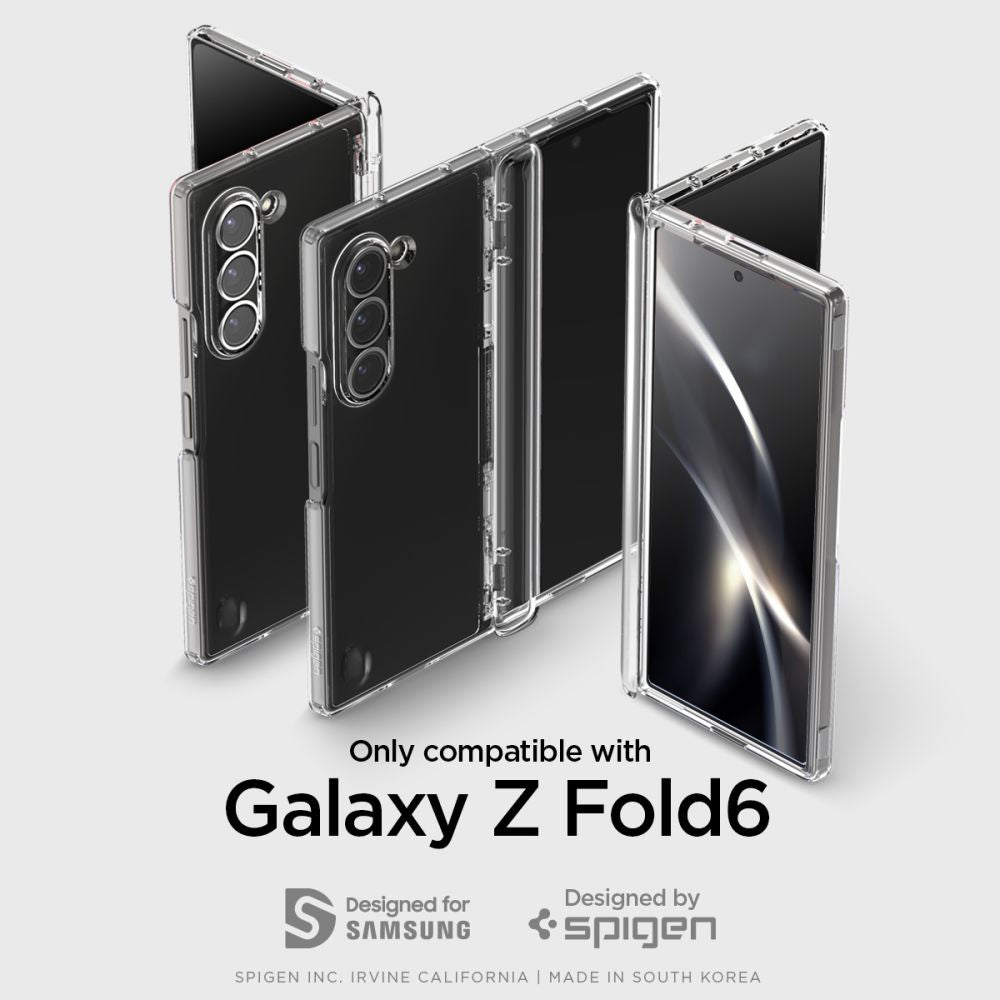 Spigen Samsung Galaxy Z Fold6 - Ultra Hybrid Pro Σκληρή Θήκη με Πλαίσιο Σιλικόνης - Crystal Clear