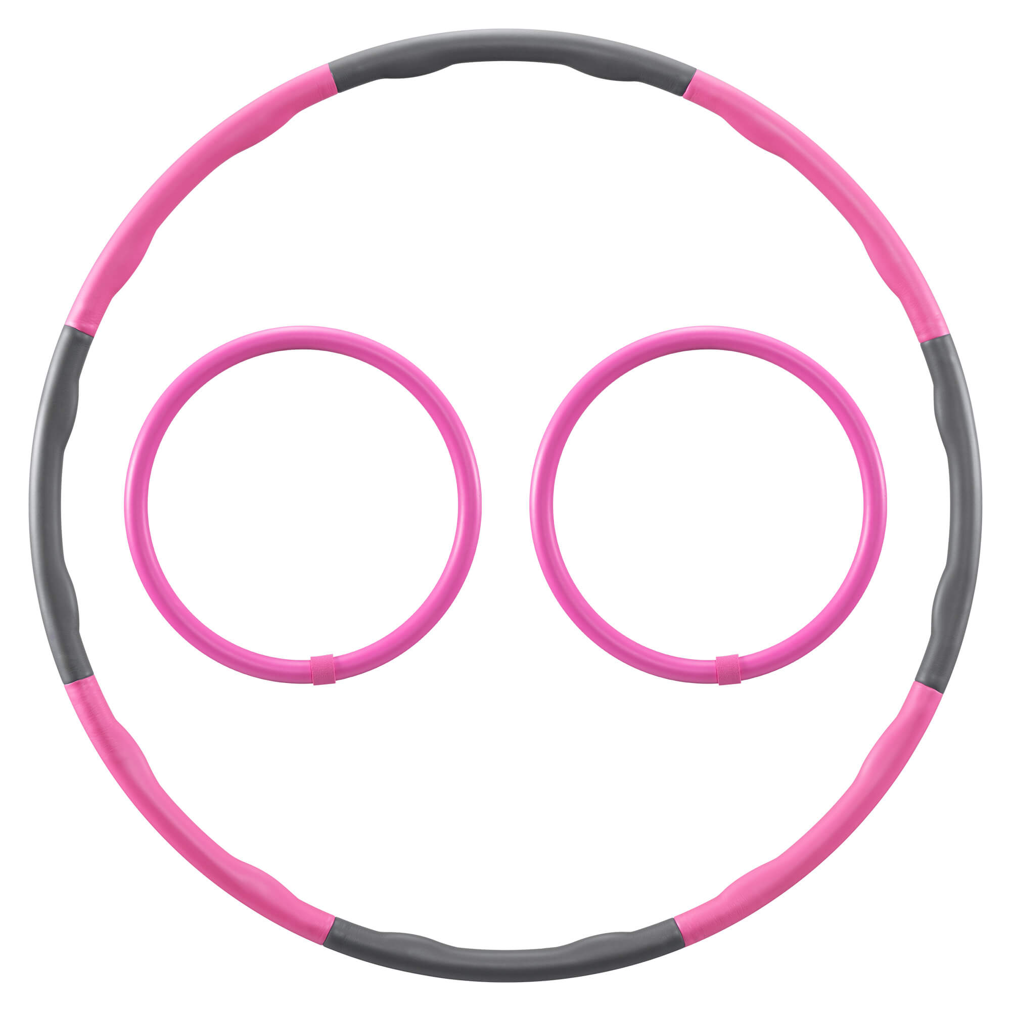 Navaris Σετ Hula Hoop - Pink / Black - 54992.01.08