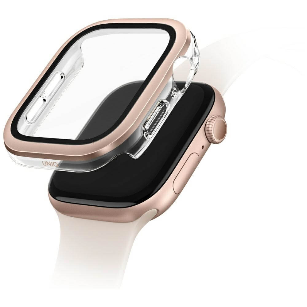 Uniq Θήκη Apple Watch 10/11 - 42mm Voute με Προστασία Οθόνης - Rose Gold