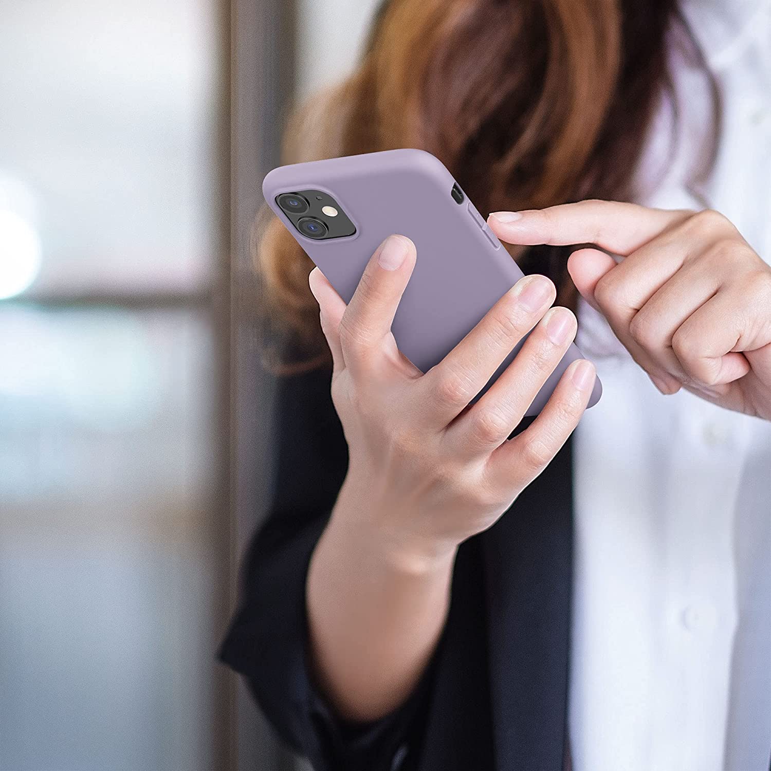 KW iPhone 11 Θήκη Σιλικόνης TPU - Lavender - 49787.108