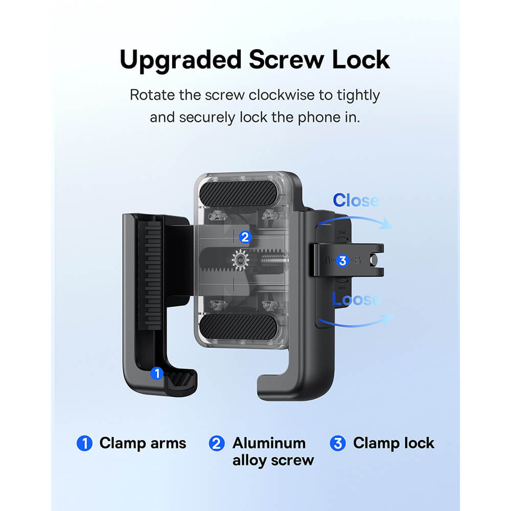 Baseus GoTrip - Universal Βάση Κινητού για Μοτοσυκλέτα - Cluster Black