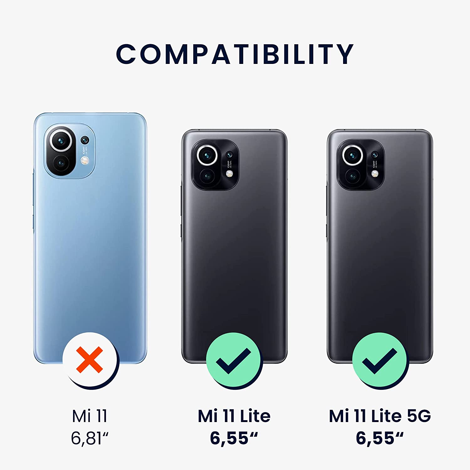 KW Xiaomi Mi 11 Lite / Mi 11 Lite 5G Θήκη Σιλικόνης TPU με Λουράκι Design Magnolias - Light Pink / White - Διάφανη - 56530.02