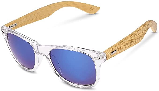 Navaris Unisex Γυαλιά Ηλίου - UV400 - Clear / Light Brown - 40731.03.04