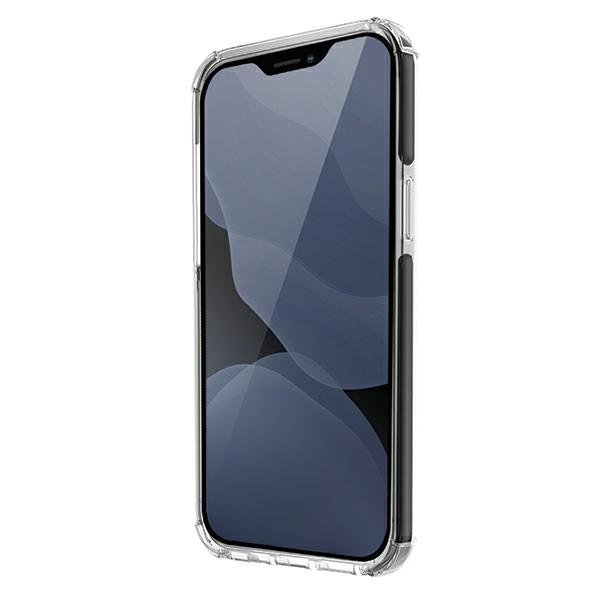 Uniq iPhone 12 Pro Max Combat Σκληρή Θήκη με Πλαίσιο Σιλικόνης - Black - Διάφανη