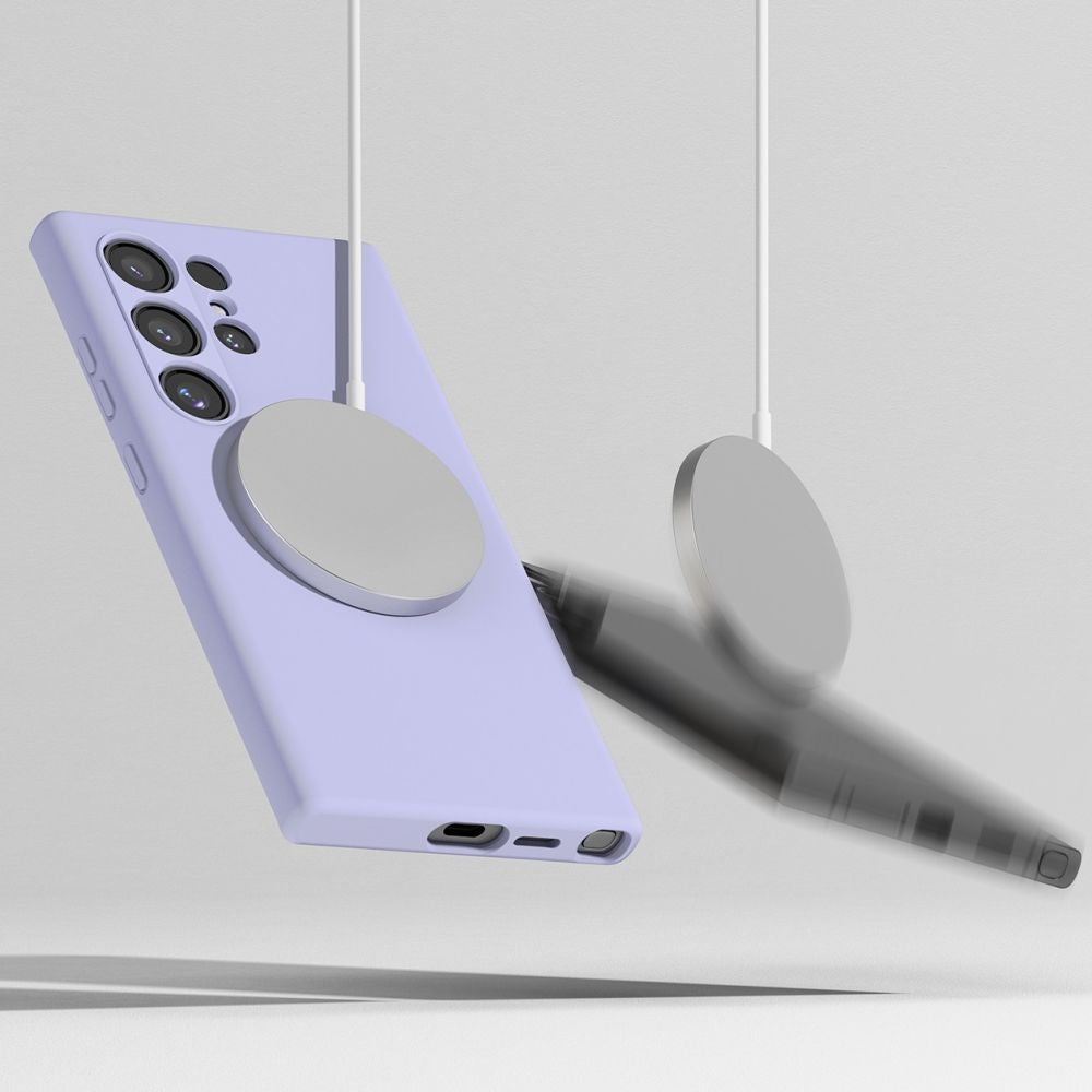 Ringke Samsung Galaxy S24 Ultra Silicone Magnetic MagSafe Case Θήκη Σιλικόνης με MagSafe - Lavender
