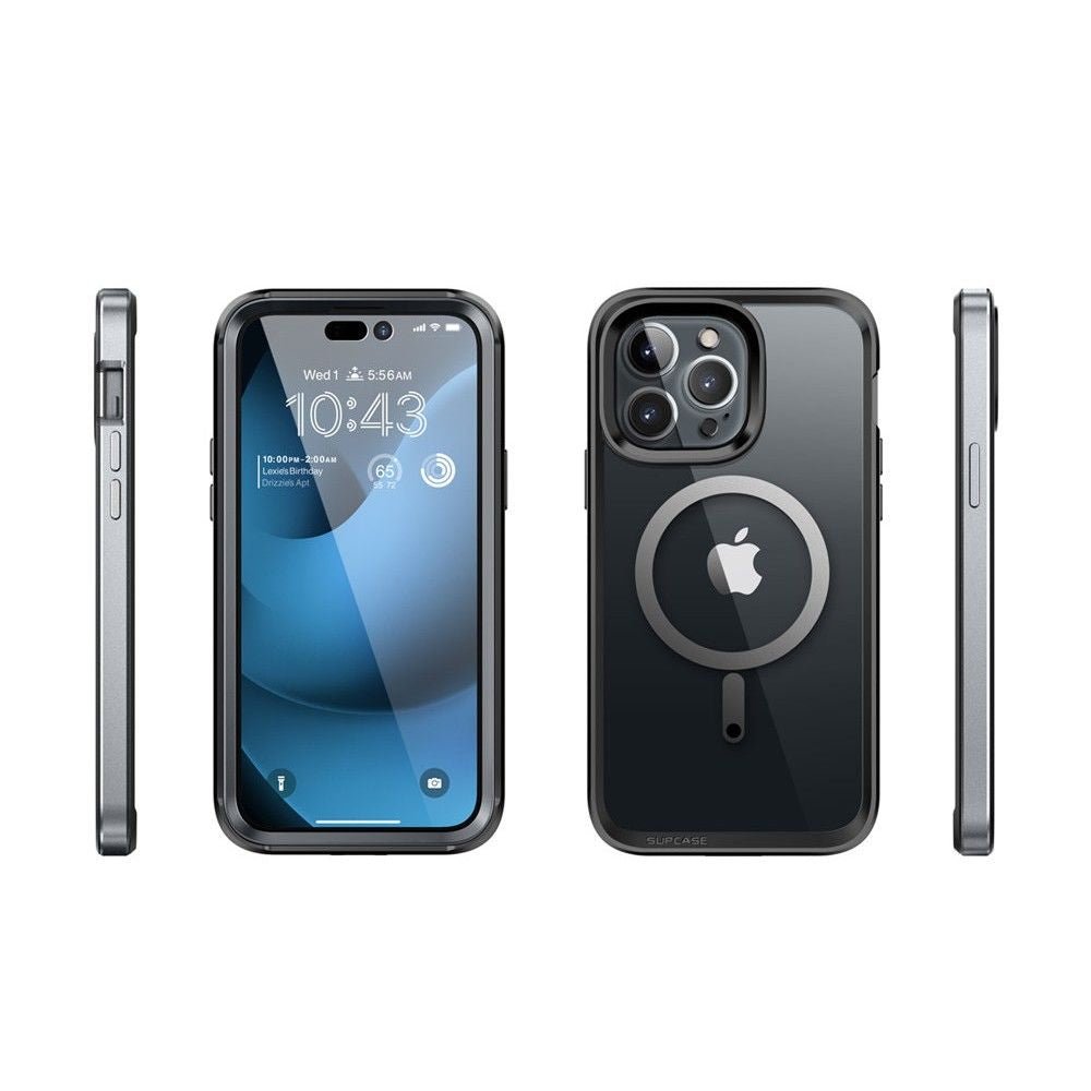 Supcase iPhone 14 Pro Max UB Edge Mag MagSafe Σκληρή Θήκη με Προστασία Οθόνης - Black