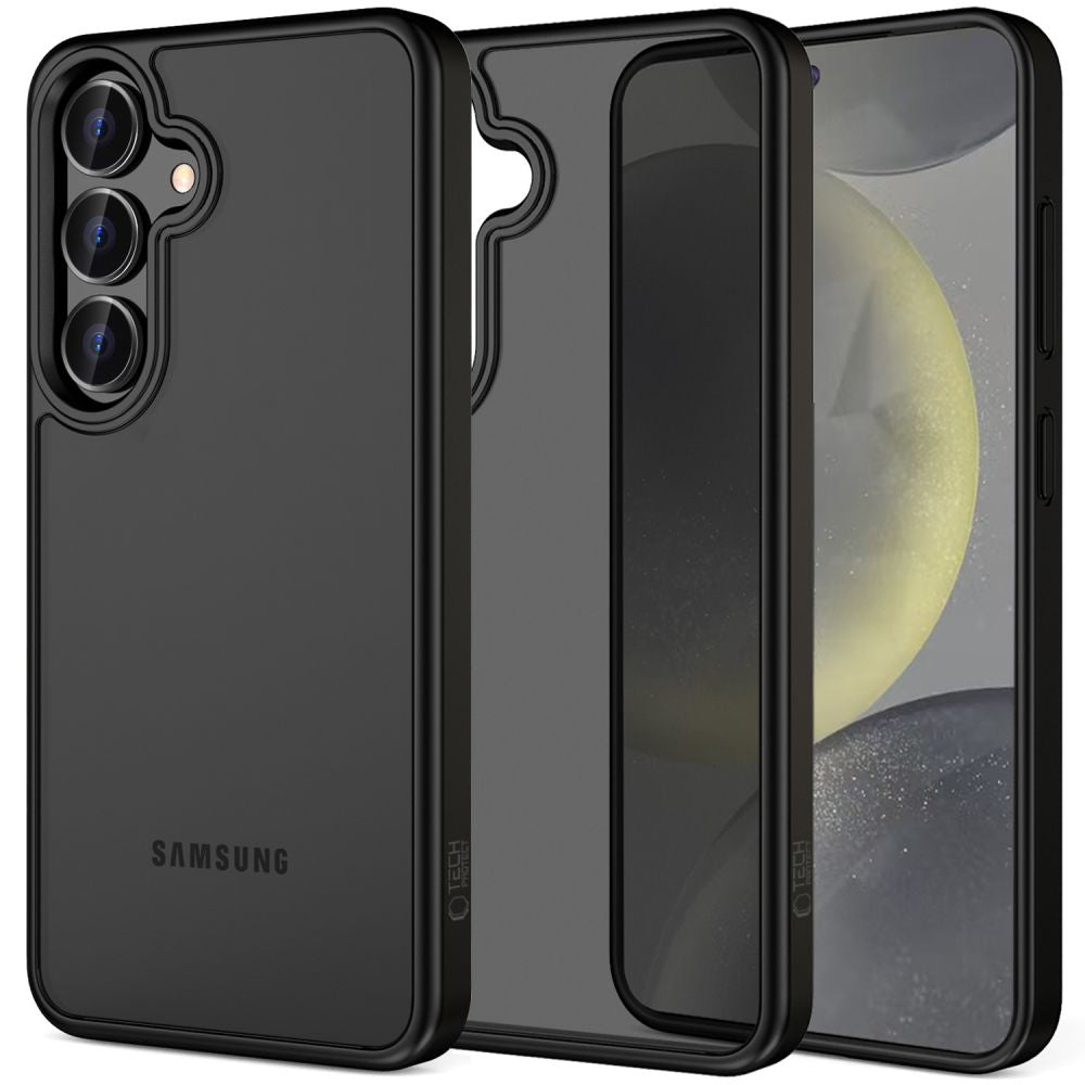 Tech-Protect Samsung Galaxy S25 MagMat Σκληρή Θήκη με Πλαίσιο Σιλικόνης - Matte Black