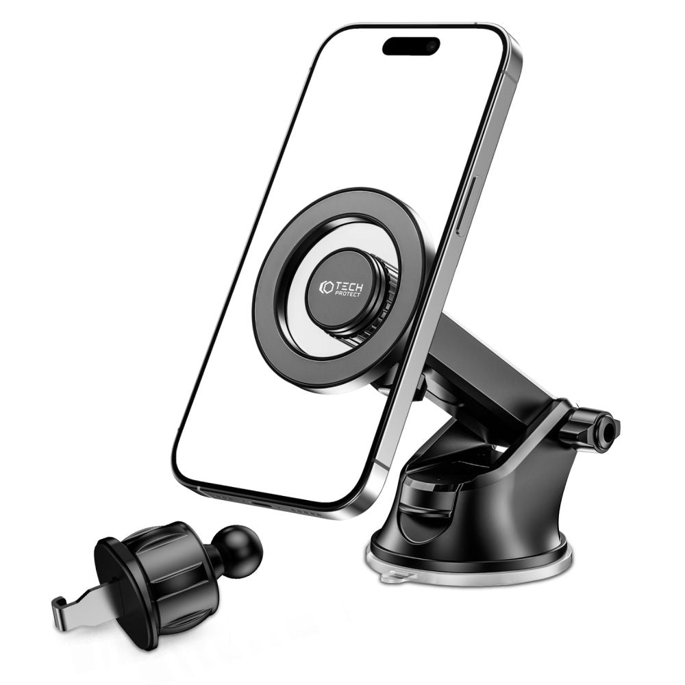 Tech-Protect N51 Μαγνητική MagSafe Βάση για το Ταμπλό και τον Αεραγωγό του Αυτοκινήτου - Black