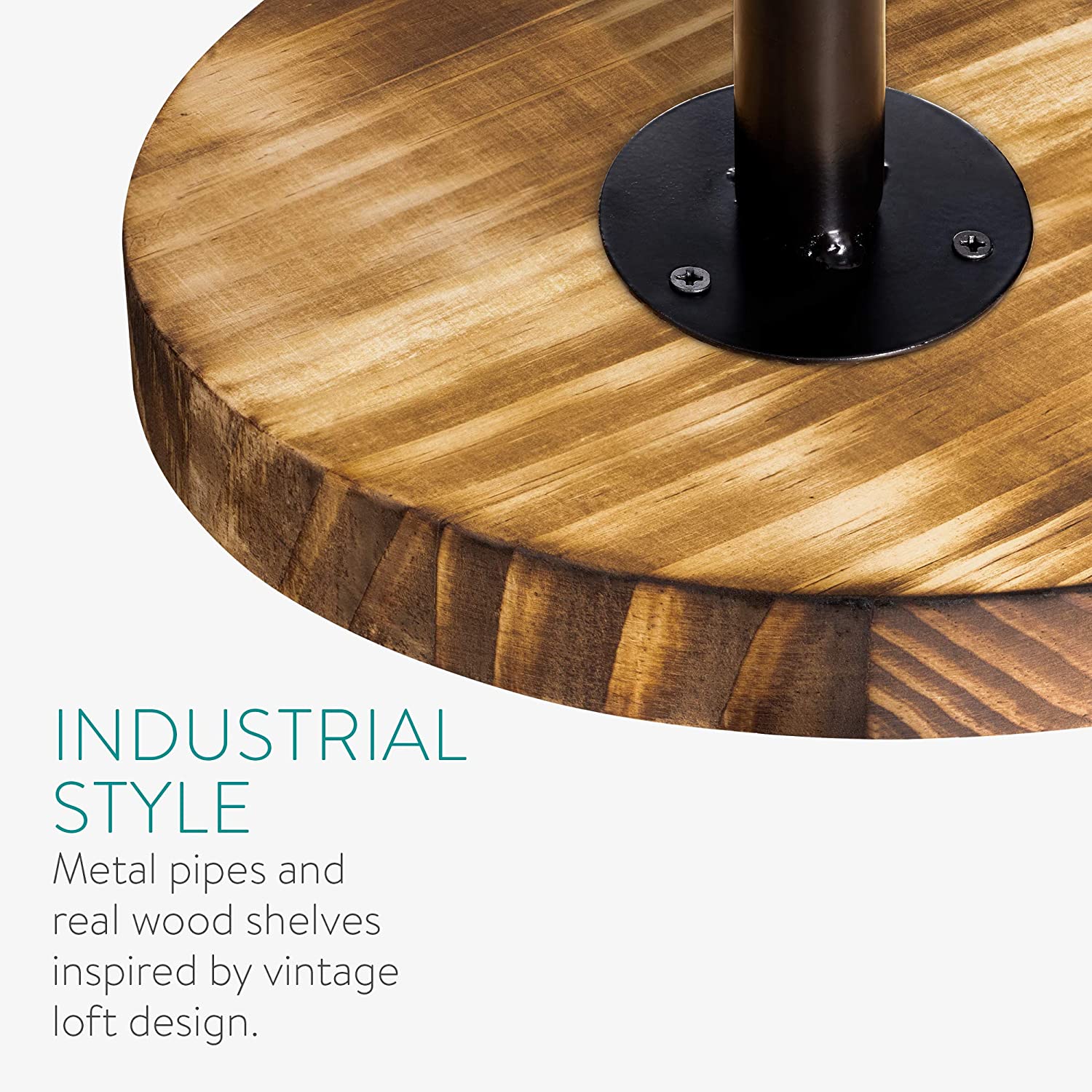 Navaris Σετ με 3 Ράφια με Βάση - Brown - 53785.05