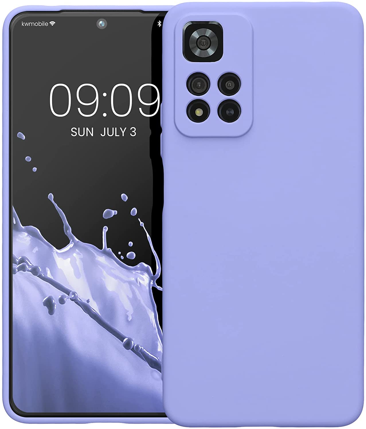 KW Xiaomi Redmi Note 11 Pro+ 5G Θήκη Σιλικόνης Rubberized TPU - Pastel Lavender - 58097.139