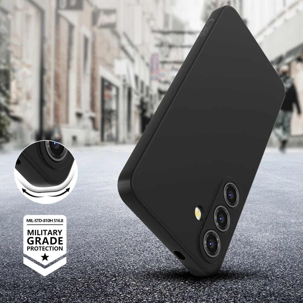 Tech-Protect Samsung Galaxy A36 5G Icon Θήκη Σιλικόνης Rubber TPU - Black