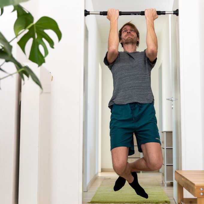 Relaxdays Μονόζυγο Γυμναστικής για Πόρτα - Black - 4052025174125