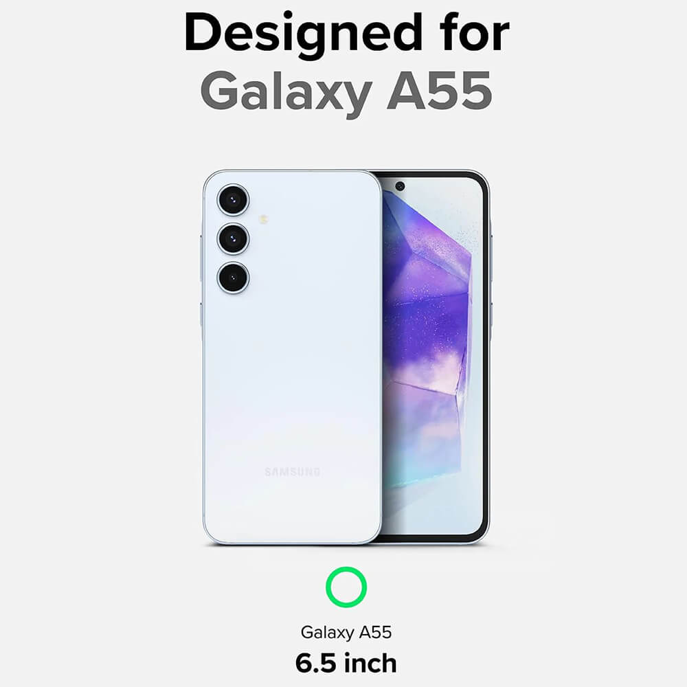 Ringke Samsung Galaxy A55 5G - Fusion X - Σκληρή Θήκη με Πλαίσιο Σιλικόνης - Camo Black