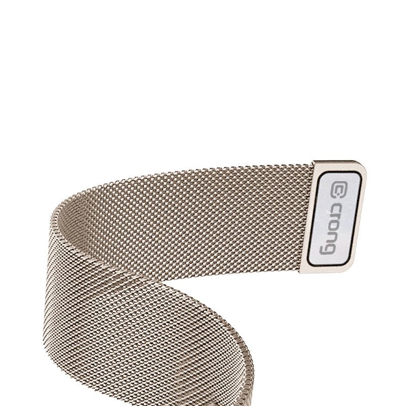 Crong Λουράκι Apple Watch 4/5/6/7/8/9/10/11 - SE (1/2/3) - ULTRA (1/2/3) - 44/45/46/49mm από Ανοξείδωτο Ατσάλι - Milano Steel - Champagne