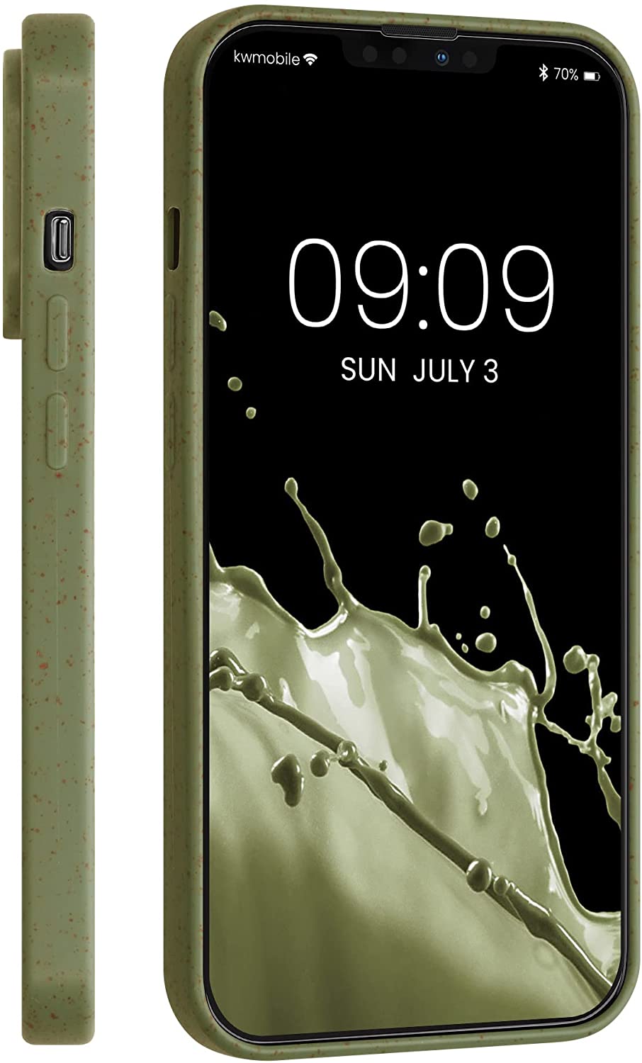 Kalibri iPhone 13 Pro Θήκη Σιλικόνης TPU με Ανακυκλώσιμο και Βιοδιασπώμενο Υλικό - Olive Green - 56491.107