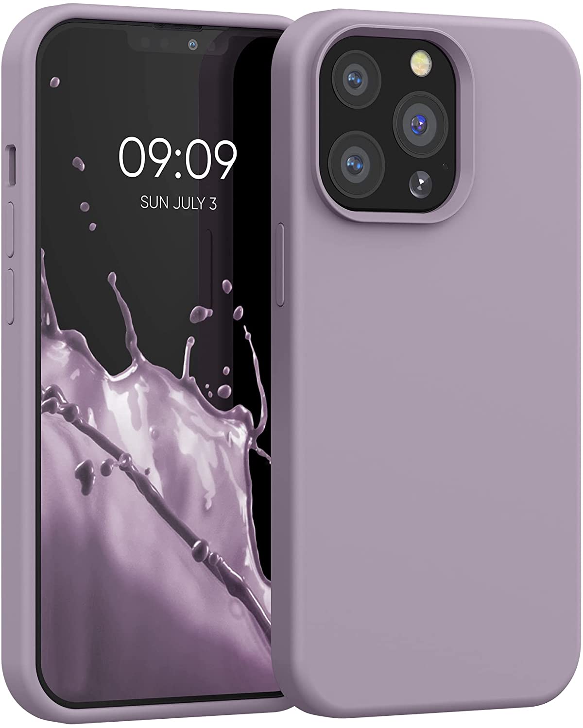 KW iPhone 13 Pro Θήκη Σιλικόνης Rubberized TPU - Purple Cloud - 55880.192