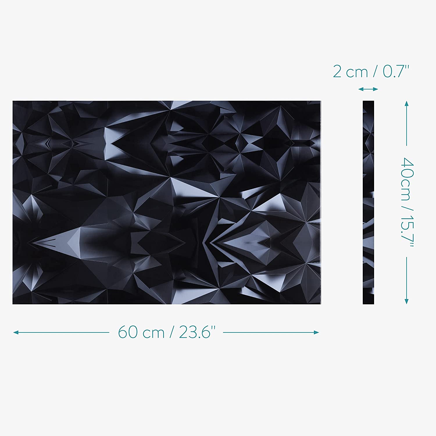 Navaris Μαγνητικός Πίνακας Ανακοινώσεων - 60 x 40 cm - Dark Stereoscopic - 45365.18