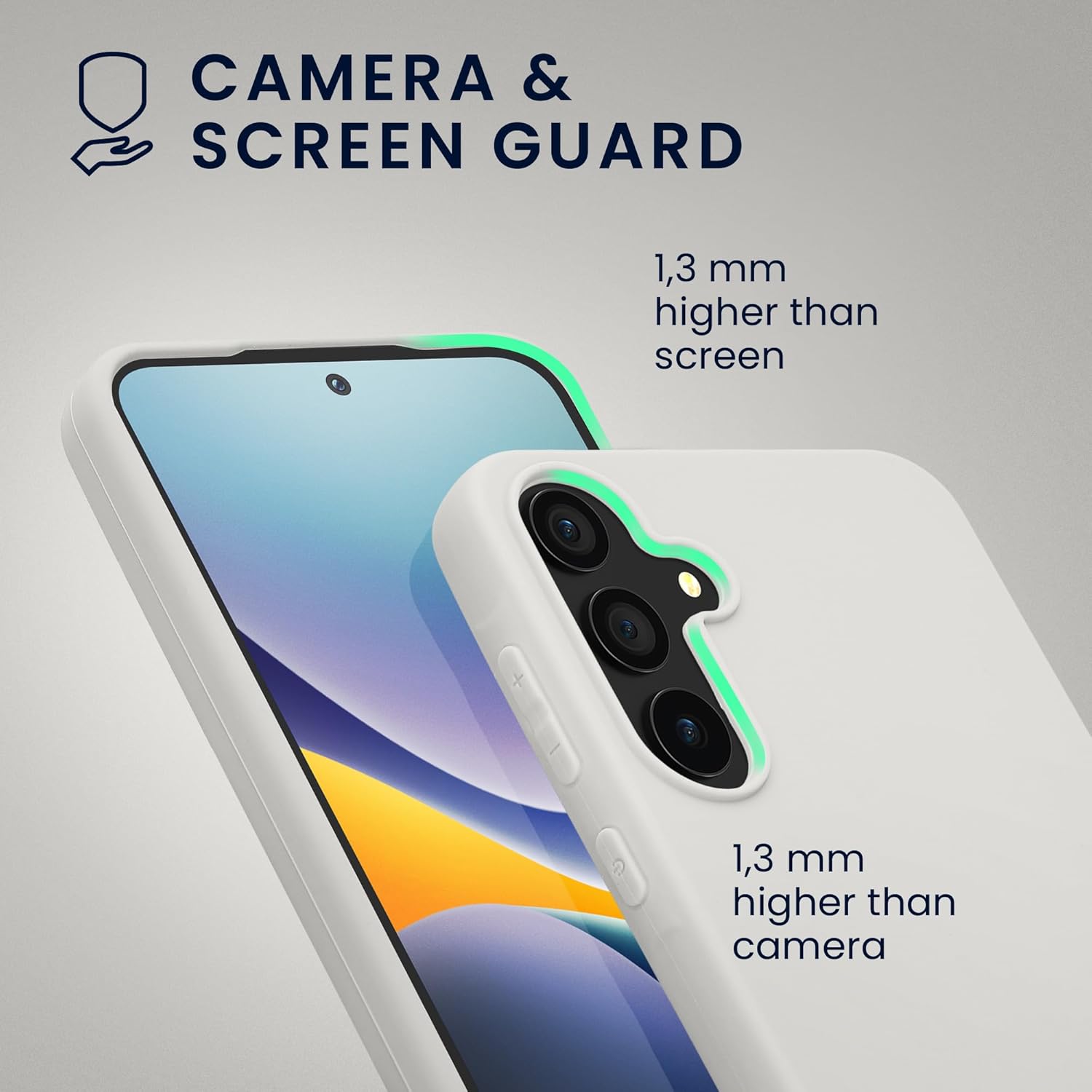 KW Samsung Galaxy A55 5G Λεπτή Θήκη Σιλικόνης TPU - Matte White