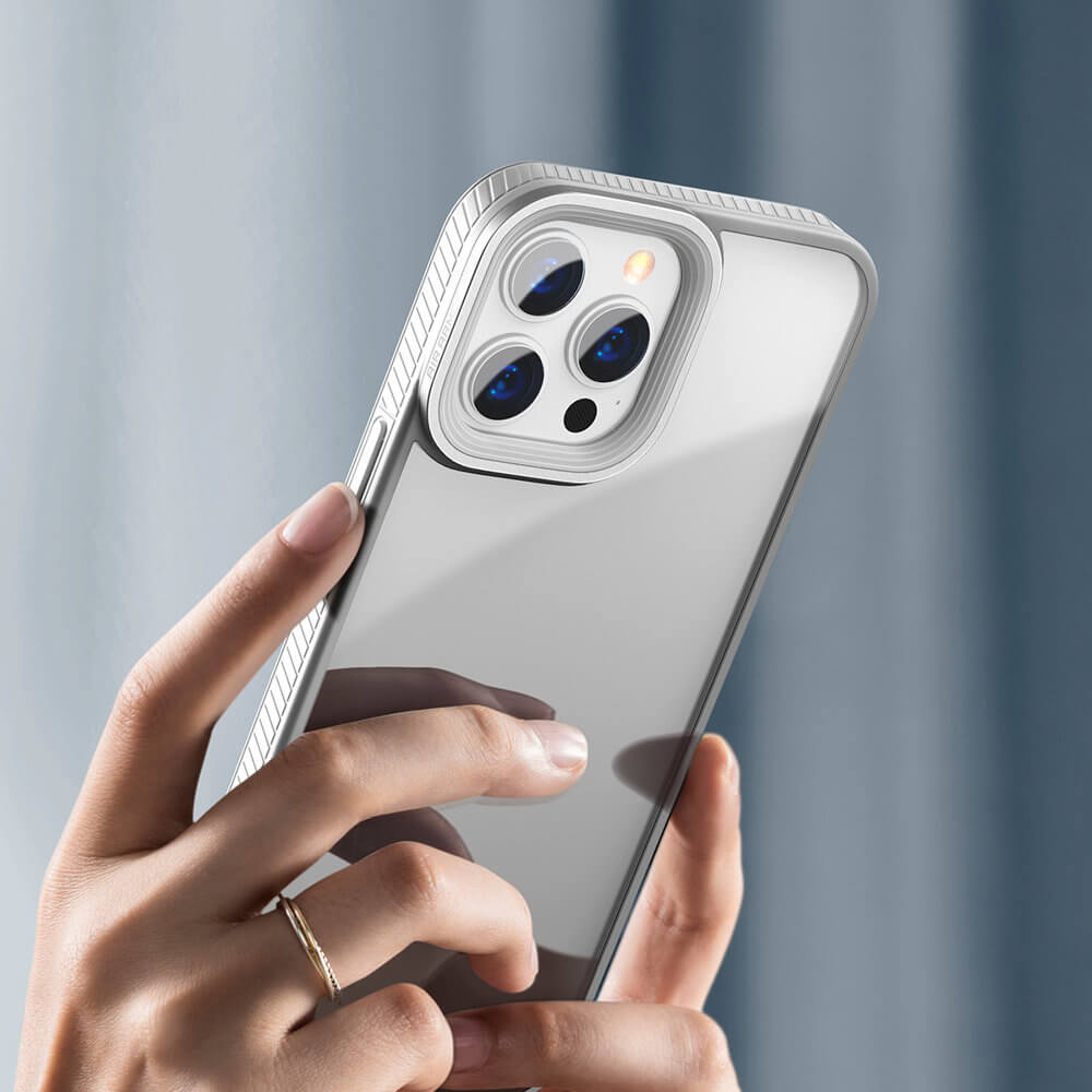 Baseus Crystal Hard Σκληρή Θήκη για iPhone 13 Pro Max - Grey - ARJT000513 - likebrands.gr