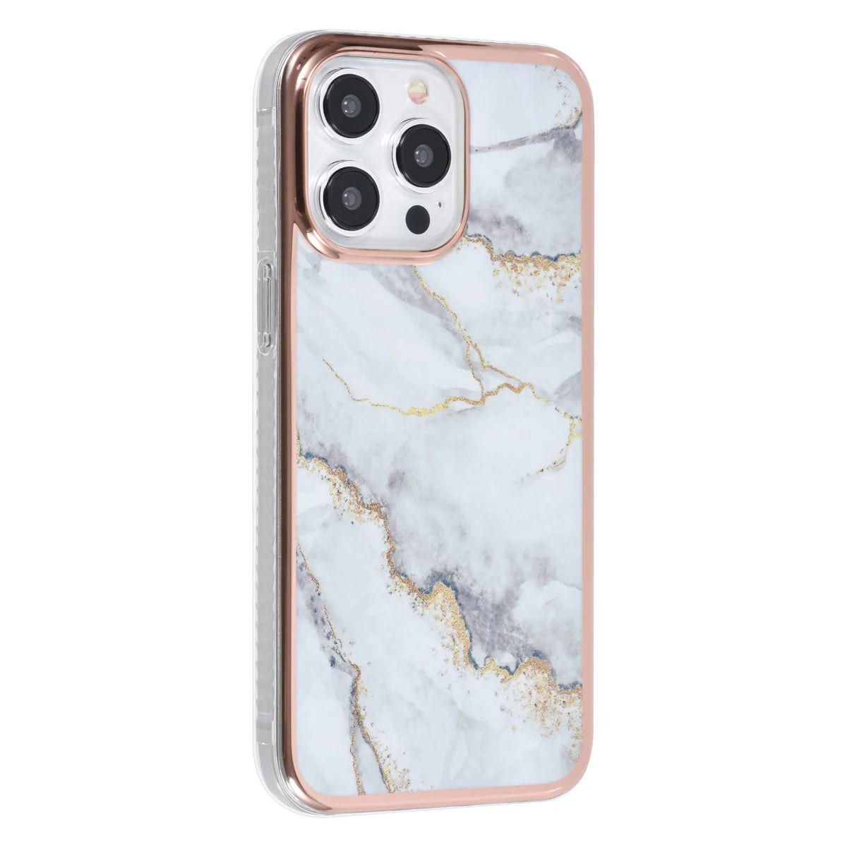 Tuniq iPhone 15 Pro Max - Σκληρή Θήκη με Πλαίσιο Σιλικόνης - Σχέδιο Μάρμαρο - Γκρί