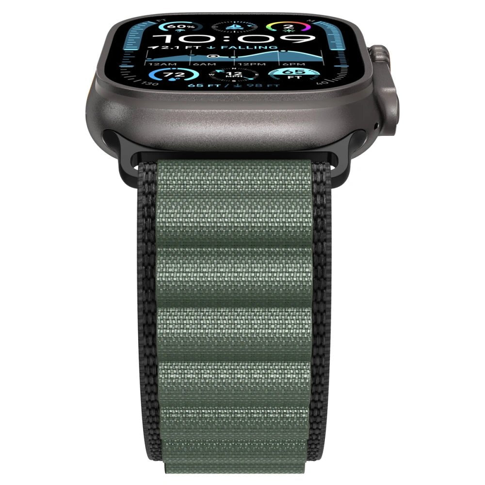 Spigen Λουράκι Apple Watch 8/9/10/11 - SE (1/2/3) - Ultra (1/2/3) – 44/45/46/49mm - WBF1 - Black / Green