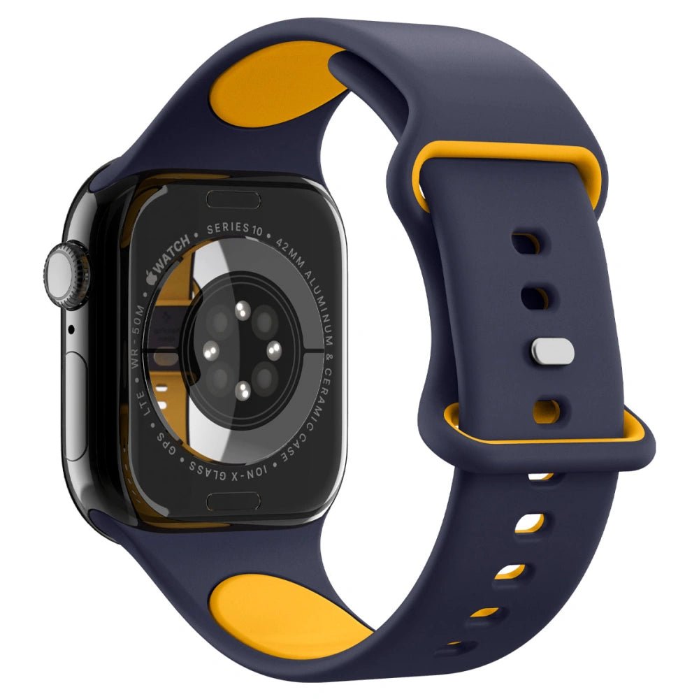 Spigen Λουράκι Apple Watch 8/9/10/11 - SE (1/2/3) - 40/41/42mm Nano Pop Σιλικόνης - Blueberry Navy