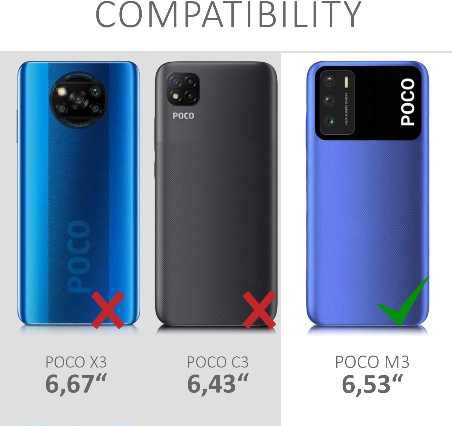 KW Xiaomi Poco M3 Θήκη Σιλικόνης TPU - Διάφανη - 53974.03