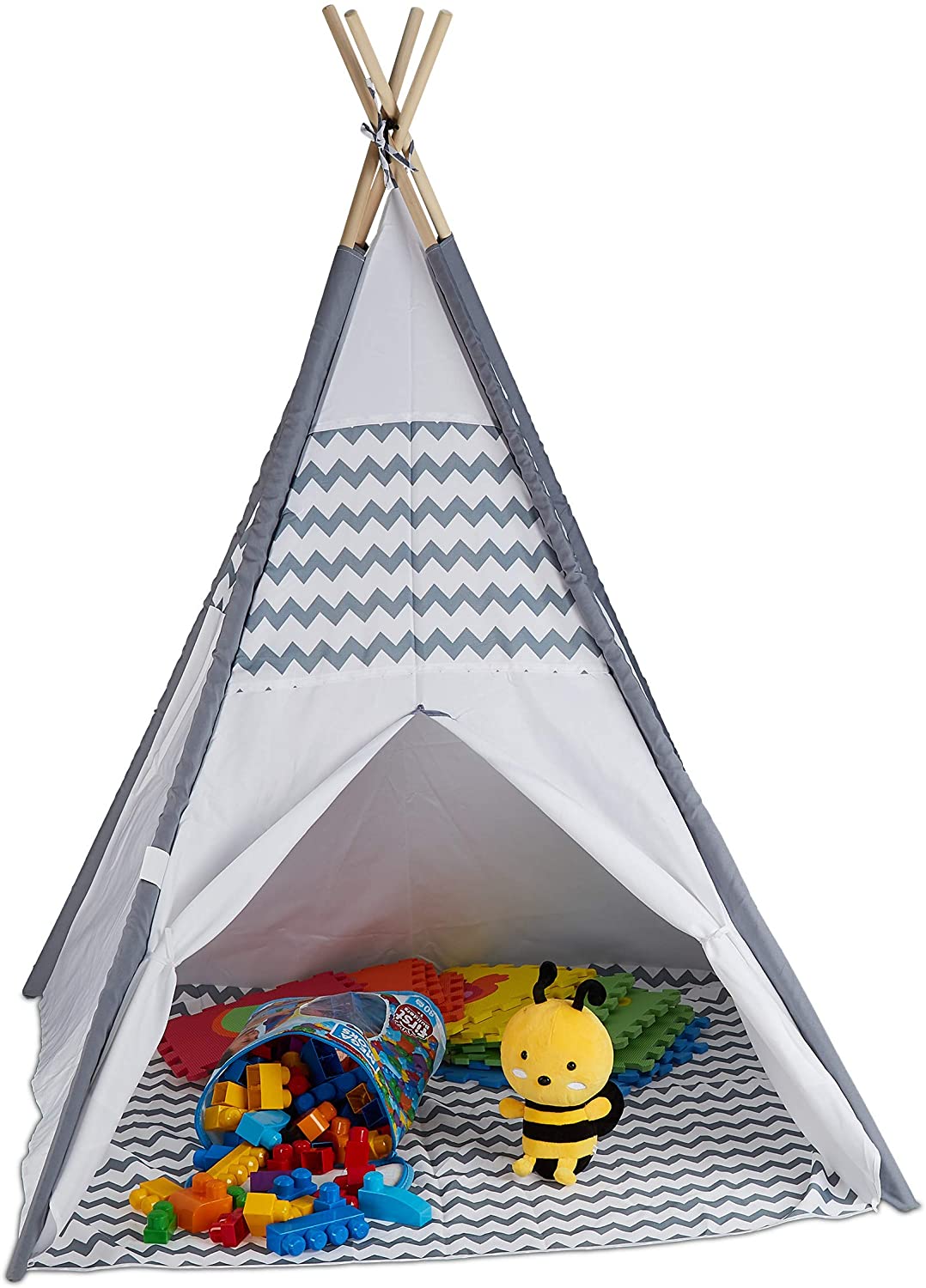 Relaxdays Teepee Παιδική Σκηνή - White - 4052025353001