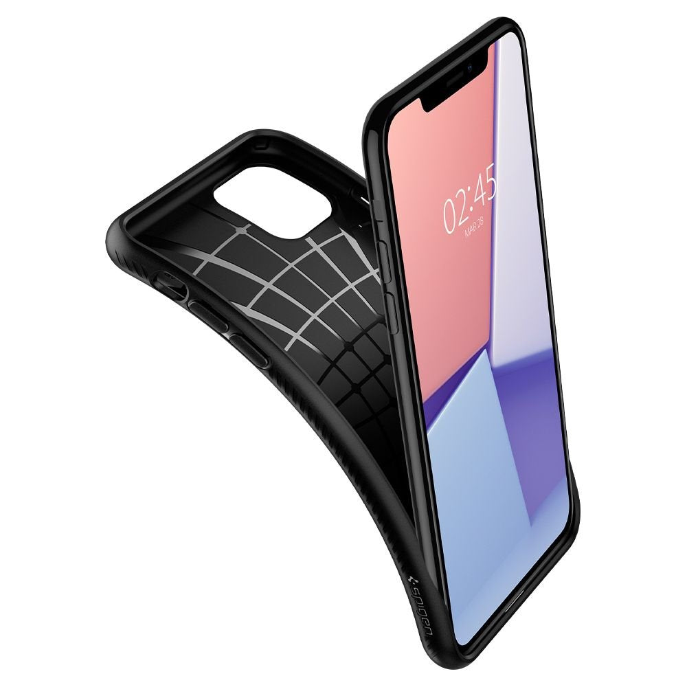 Spigen iPhone 11 Liquid Air Θήκη Σιλικόνης - Matte Black