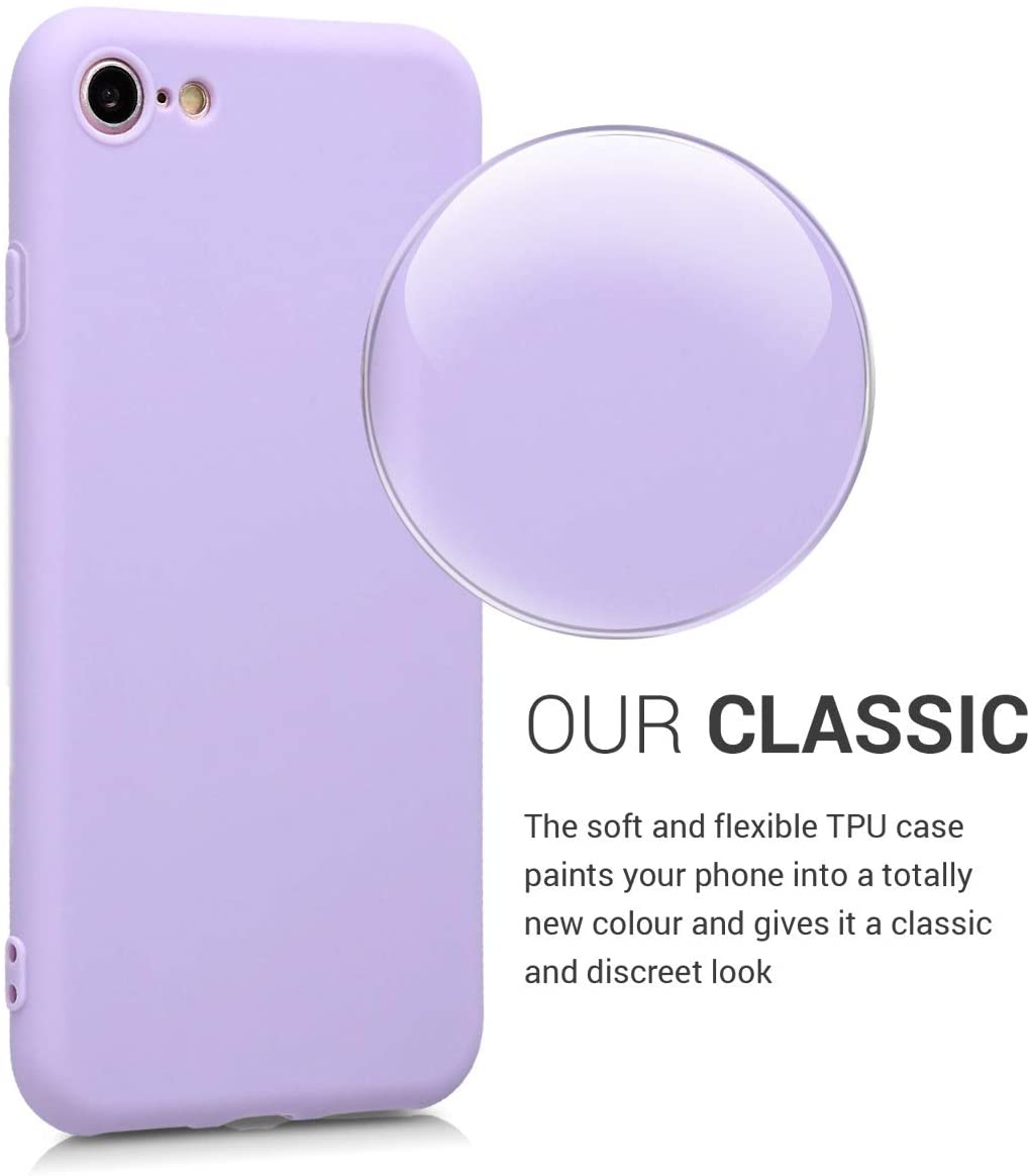 KW iPhone SE 2022 / SE 2020 / 7 / 8 Θήκη Σιλικόνης TPU - Lavender - 39458.108
