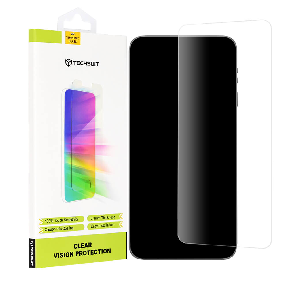 Techsuit Samsung Galaxy A26 5G - Clear Vision - Προστασία Οθόνης με Αντιχαρακτικό Γυαλί - Case Friendly - Διάφανο