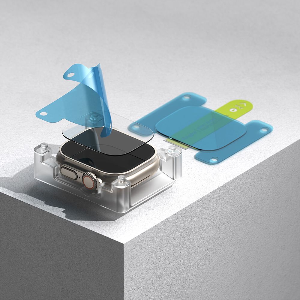 Ringke Προστασία Οθόνης Apple Watch Ultra (1/2/3) - 49mm - Easy Slide Tempered Glass 9H Αντιχαρακτικό Γυαλί Οθόνης - Διάφανο