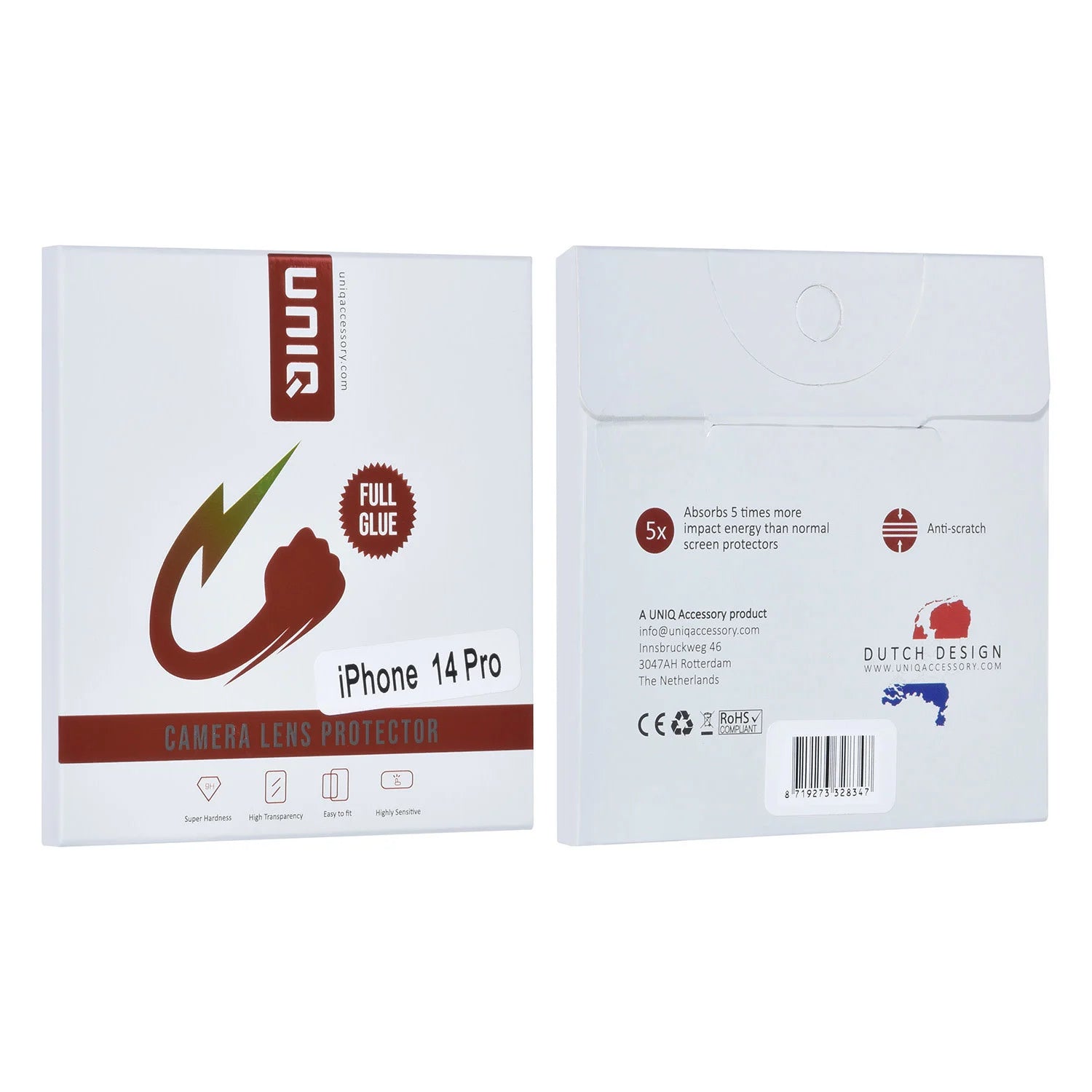 Tuniq iPhone 14 Pro - Προστασία Κάμερας - Αντιχαρακτικό Γυαλί - Διάφανο