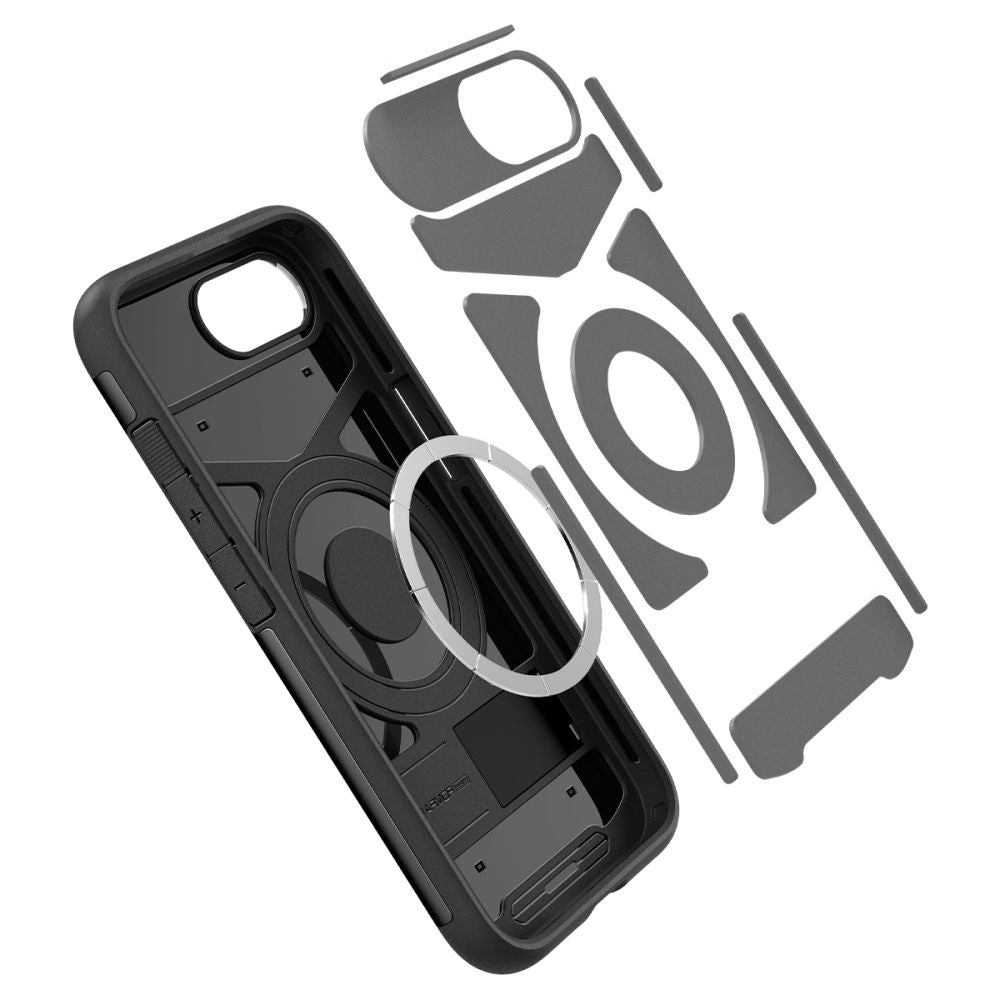 Spigen iPhone 16e Slim Armor Mag Σκληρή Θήκη με Stand και MagSafe - Black