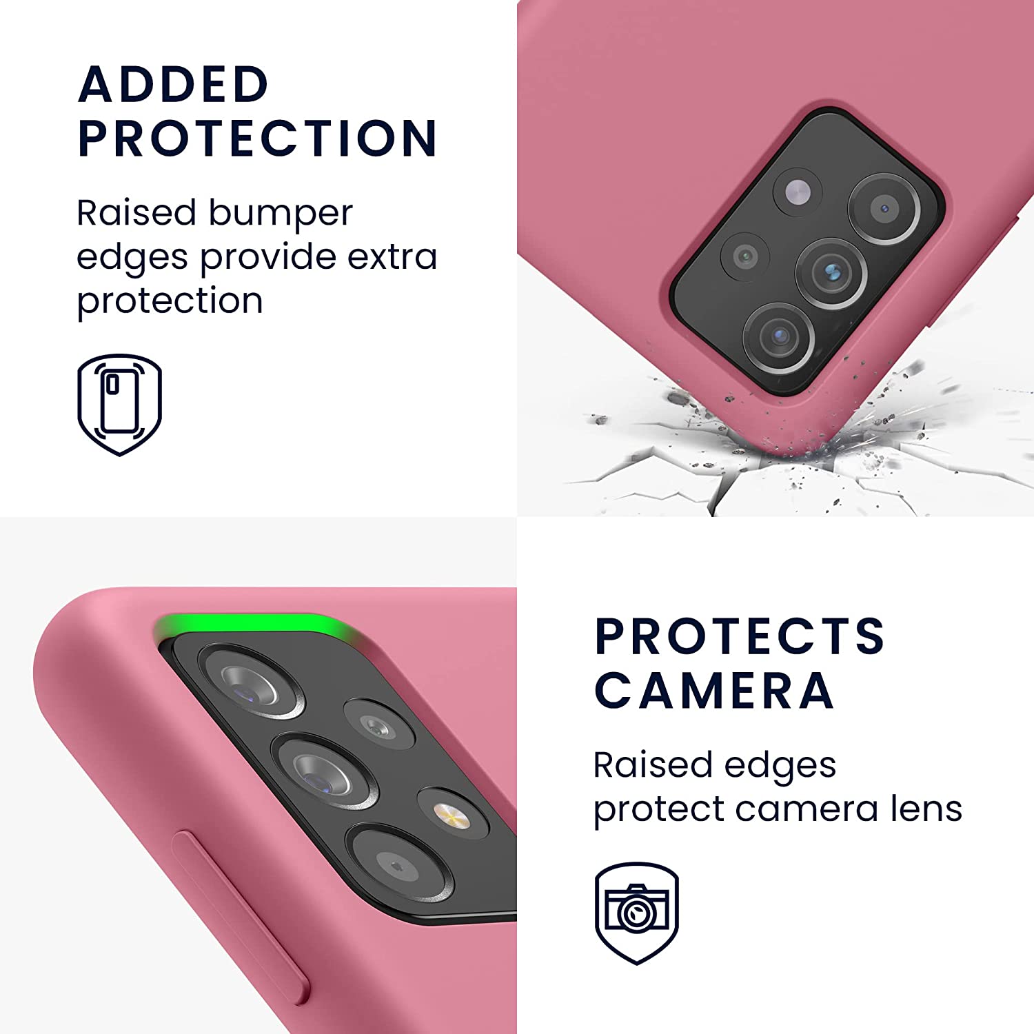 KW Samsung Galaxy A52 / A52 5G / A52s 5G Θήκη Σιλικόνης Rubber TPU - Deep Rusty Rose - 54347.167