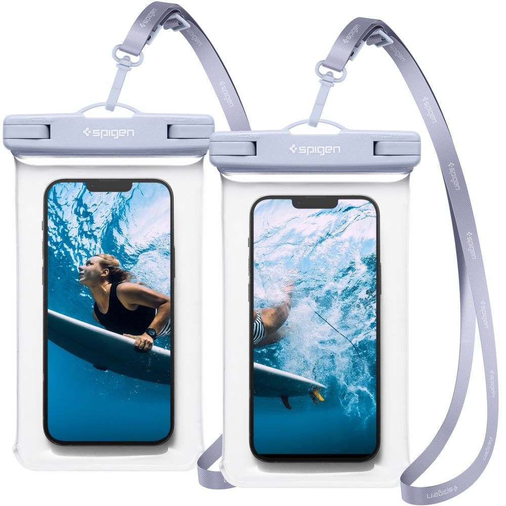 Spigen A601 Σετ με 2 Universal Αδιάβροχες Θήκες για Smartphones 6.9'' - Aqua Blue
