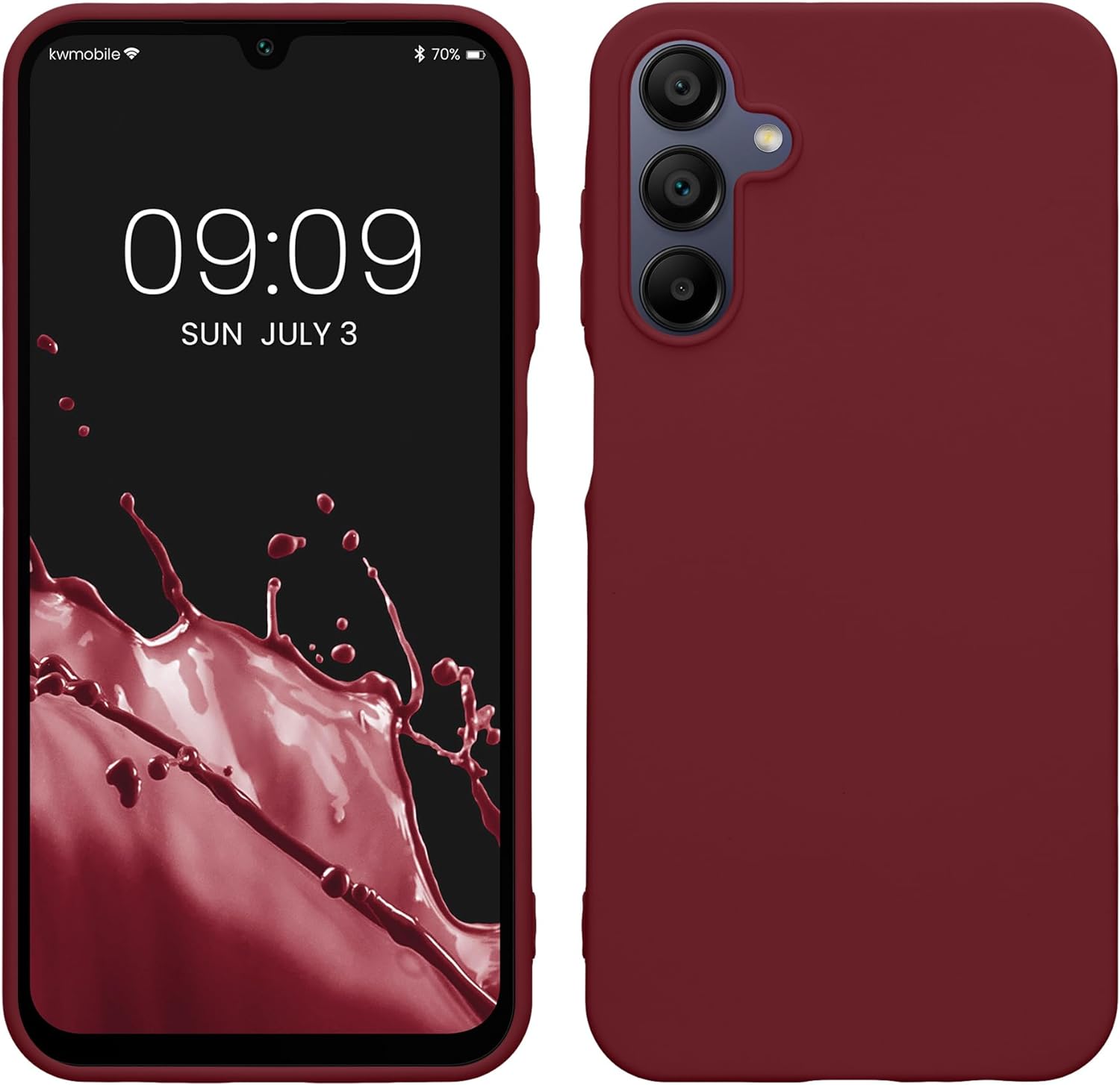 KW Samsung Galaxy A15 4G / A15 5G Θήκη Σιλικόνης TPU - Bordeaux Purple - KWM000021MH010C