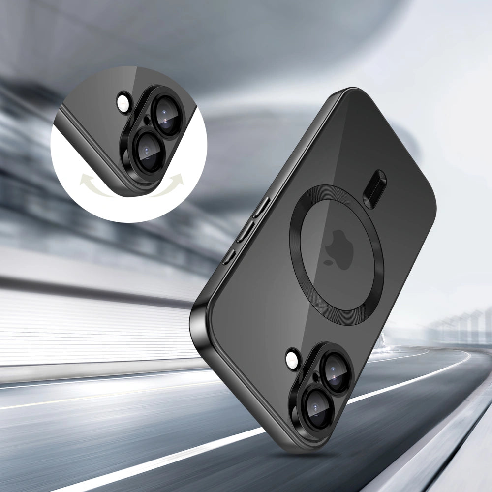 Tech-Protect iPhone 17 MagFlex - Θήκη Σιλικόνης TPU με MagSafe - Διάφανη / Shiny Black