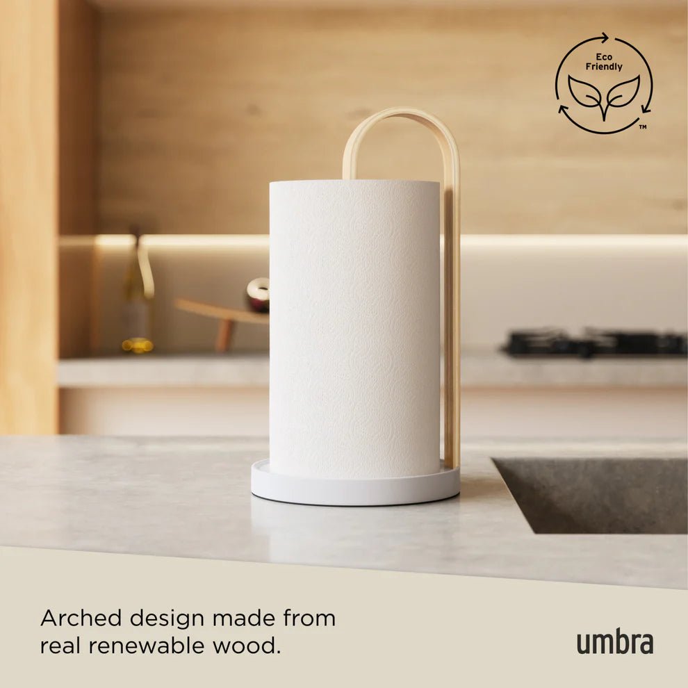 Umbra Bellwood Βάση για Χαρτί Κουζίνας - White / Natural
