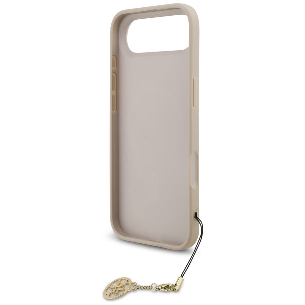 Guess iPhone Air - 4G Charms Collection MagSafe - Θήκη με Επένδυση Συνθετικού Δέρματος - Pink - GUHMP17MGF4GCP