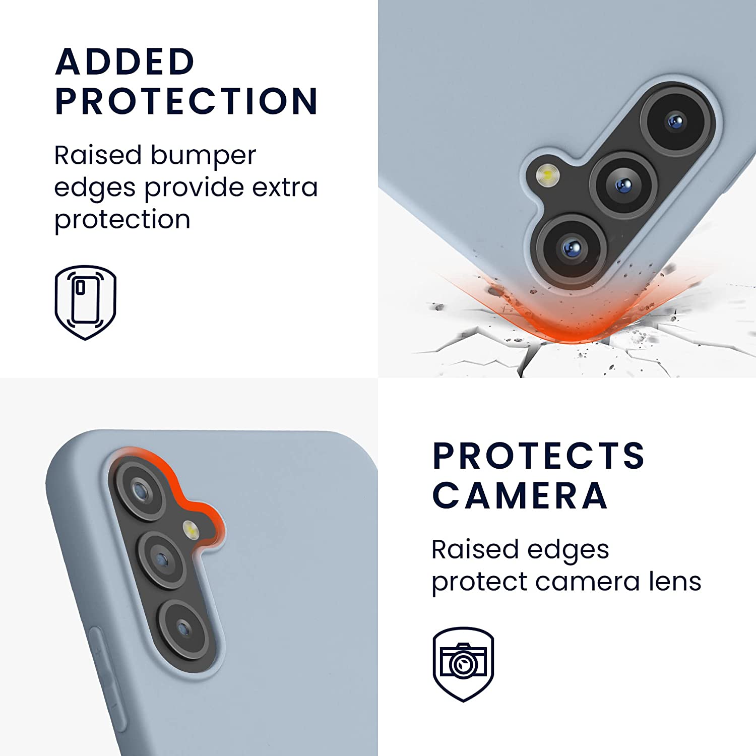 KW Samsung Galaxy A54 5G Θήκη Σιλικόνης TPU - Light Blue Matte - 60796.58