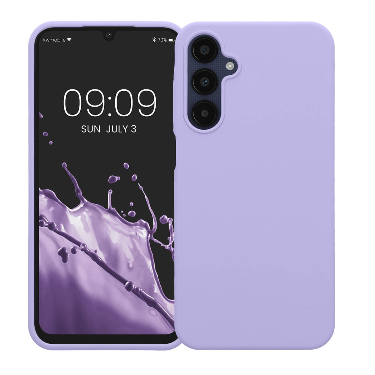 KW Samsung Galaxy A25 5G Θήκη Σιλικόνης Rubberized TPU - Lavender