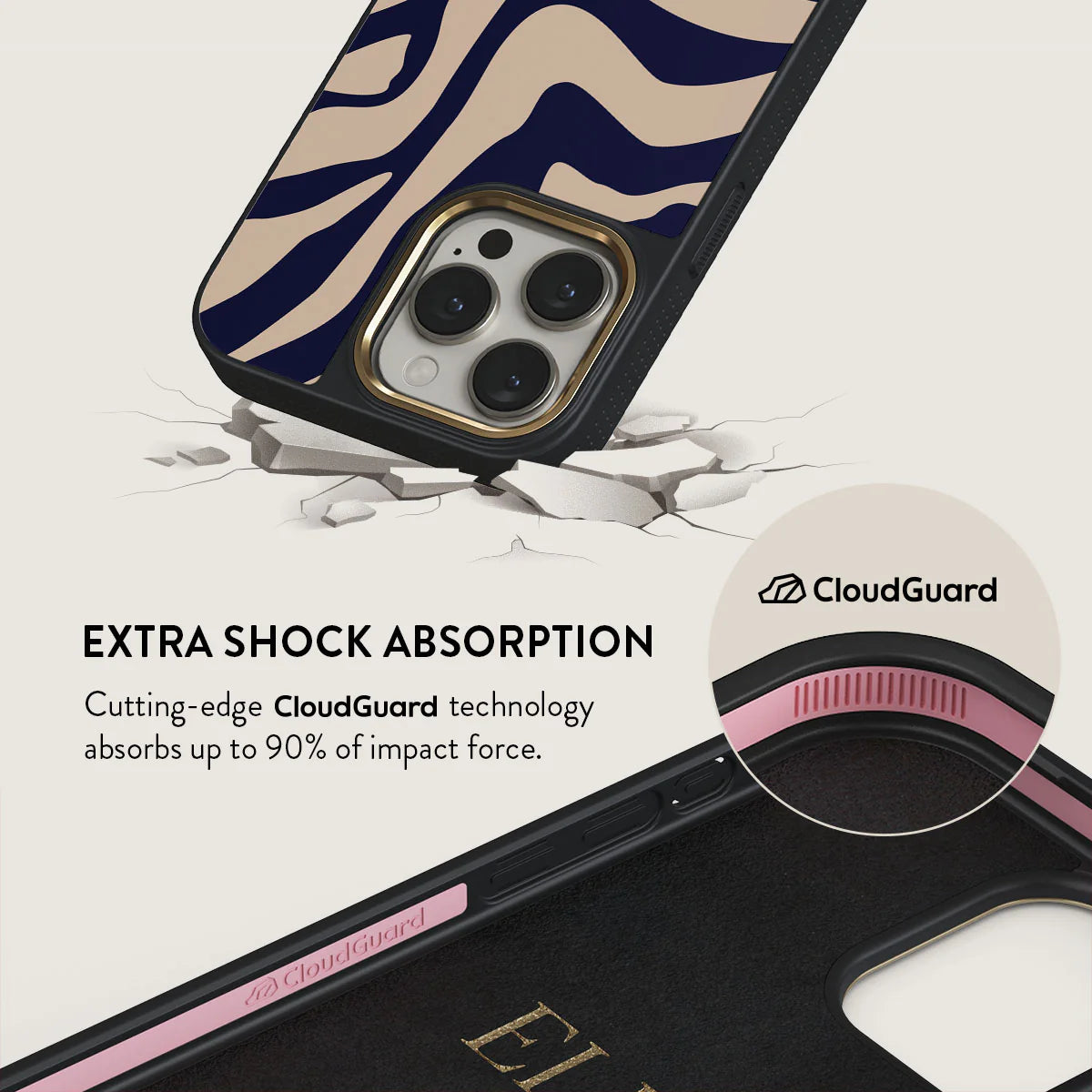 Burga iPhone 15 Pro Elite Σκληρή Θήκη - Gold - Vigilant