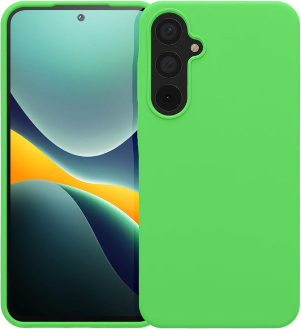 KW Samsung Galaxy A55 5G Θήκη Σιλικόνης Rubberized TPU - Lime Green