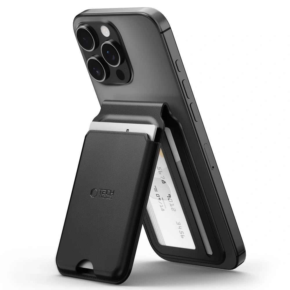 Tech-Protect MagWallet Stand MagSafe - Universal Μαγνητική Θήκη Καρτών / Σταντ - Black